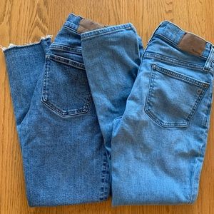 Lot of 2: Madewell Perfect Vintage - Midrise Jeans - 25R
